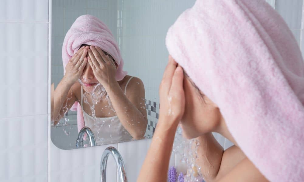Rutina de limpieza facial